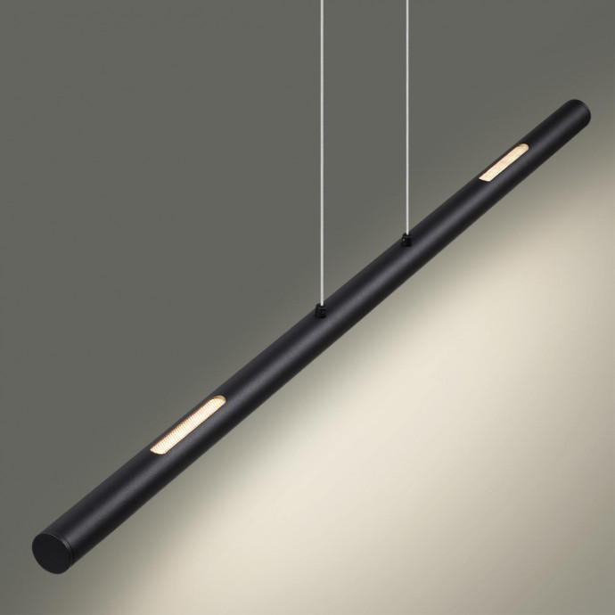 6643/45L HIGHTECH ODL24 черный/металл/акрил Подвесной светильник IP20 LED 49W 3000K 220V MALI