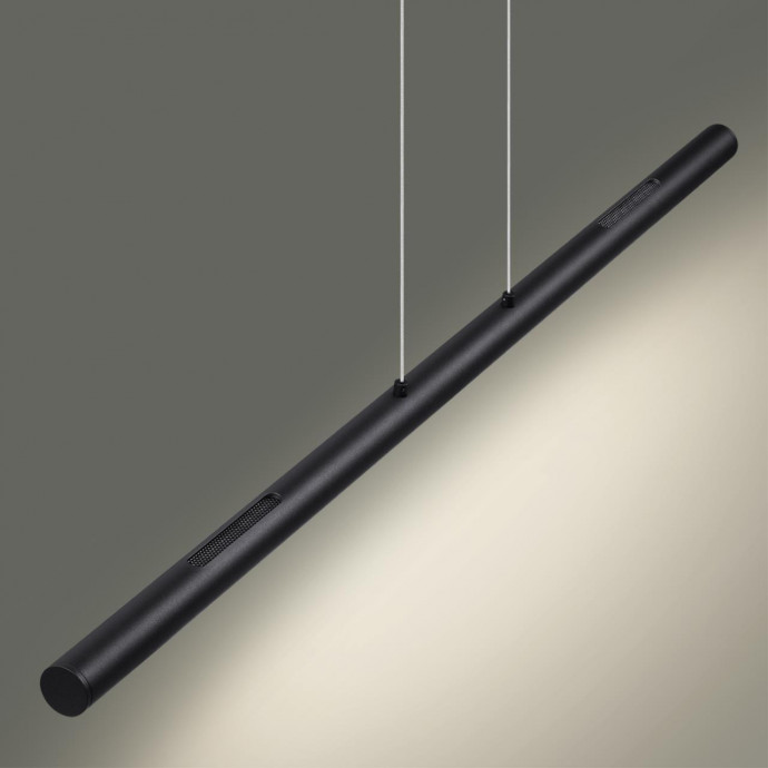 6643/45L HIGHTECH ODL24 черный/металл/акрил Подвесной светильник IP20 LED 49W 3000K 220V MALI