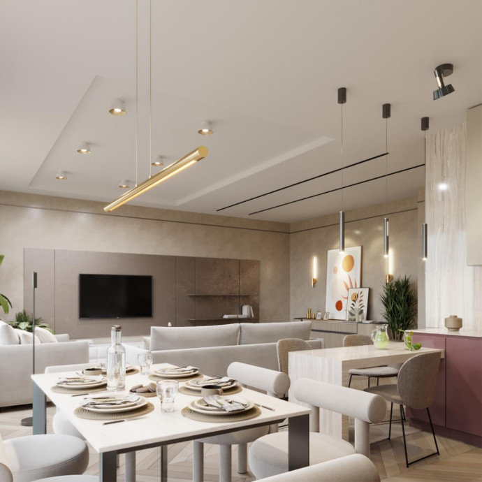 6644/45L HIGHTECH ODL24 античная бронза/металл/акрил Подвесной светильник IP20 LED 49W 3000K 220V MALI