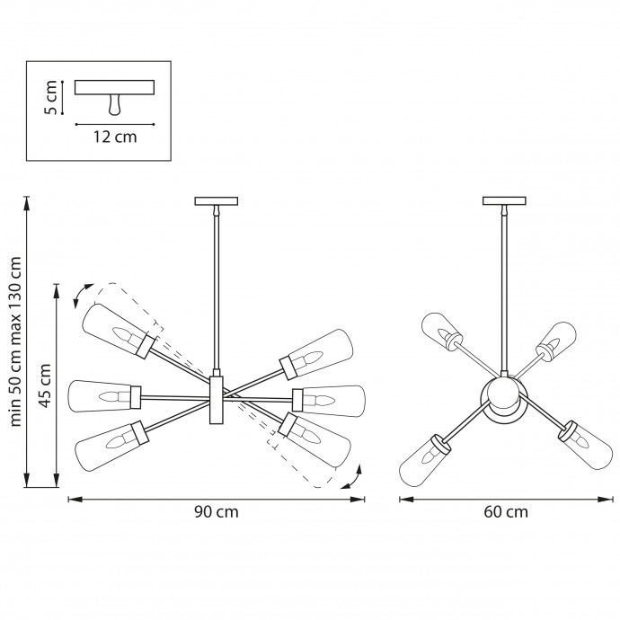 Люстра потолочная Crotone Lightstar 690063
