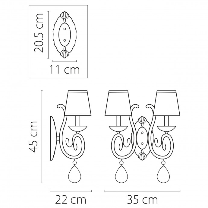 Бра Ricerco Lightstar 693624
