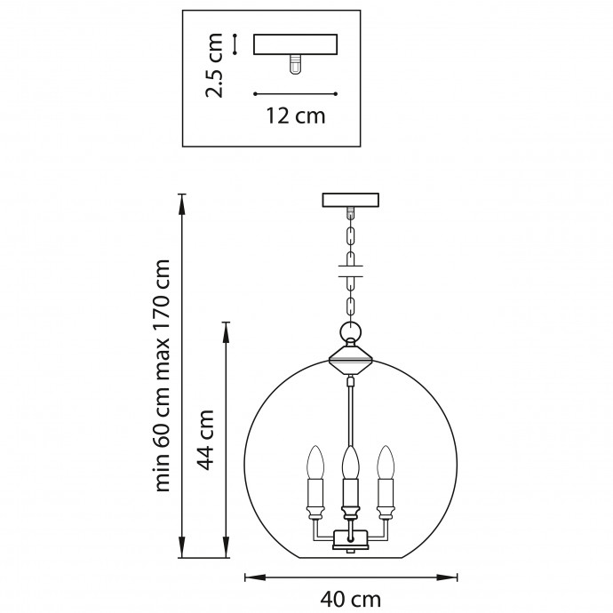 Люстра подвесная Sferico Lightstar 729131