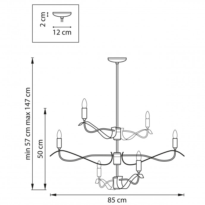 Люстра потолочная Ragno Lightstar 733263