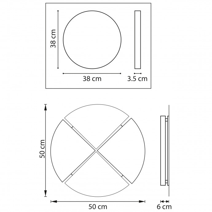 Настенно-потолочный светильник Emisfero Lightstar 737616