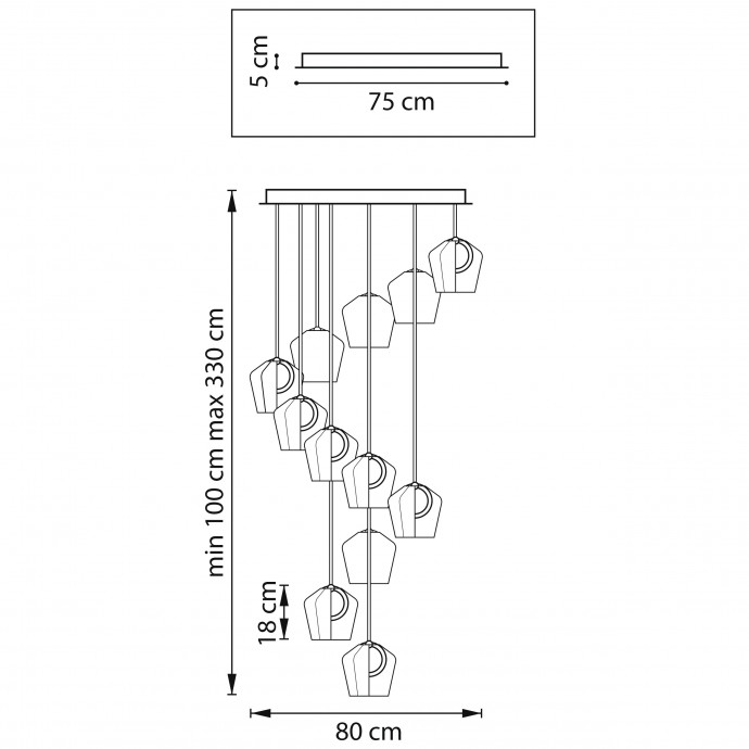 Люстра подвесная Caramello Lightstar 796229