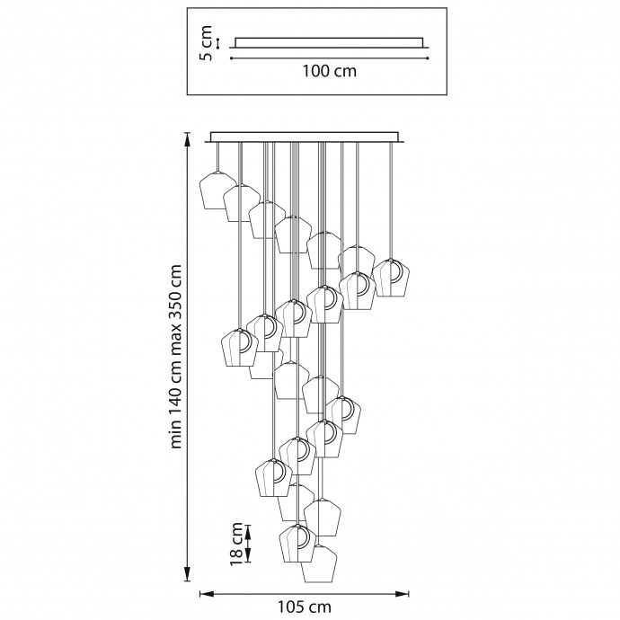 Люстра подвесная Caramello Lightstar 796289