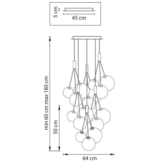 Люстра подвесная Sferetta Lightstar 801180