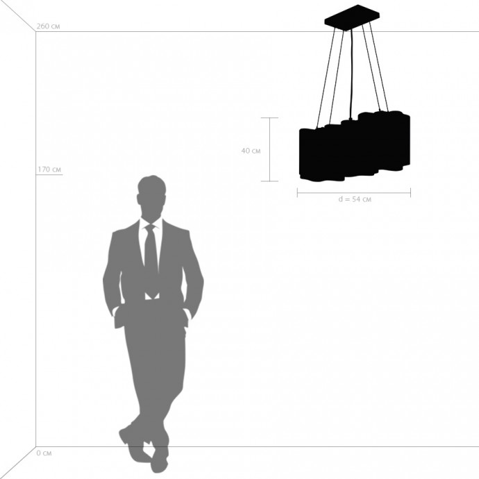 Люстра подвесная Nubi Lightstar 802135