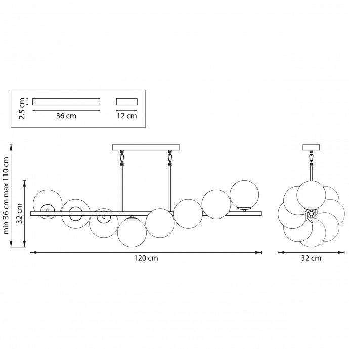 Люстра потолочная Croco Lightstar 815187