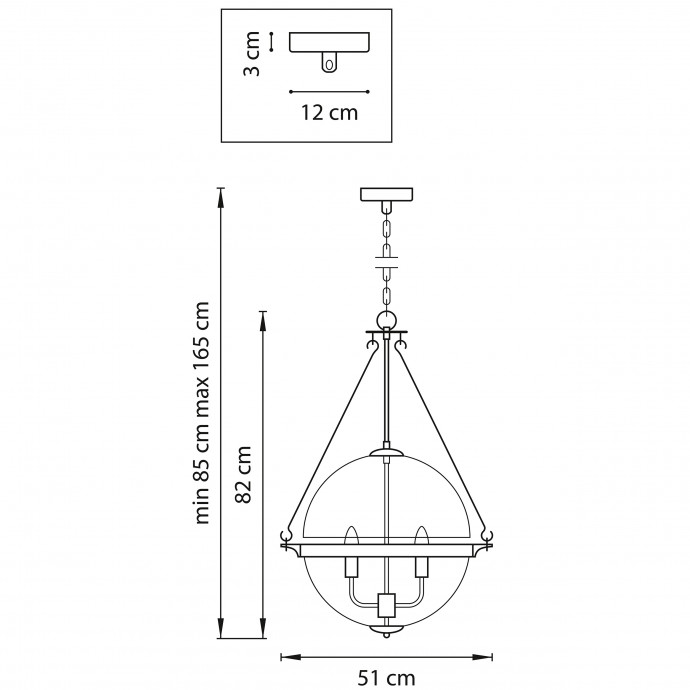 Люстра подвесная Modena Lightstar 816044