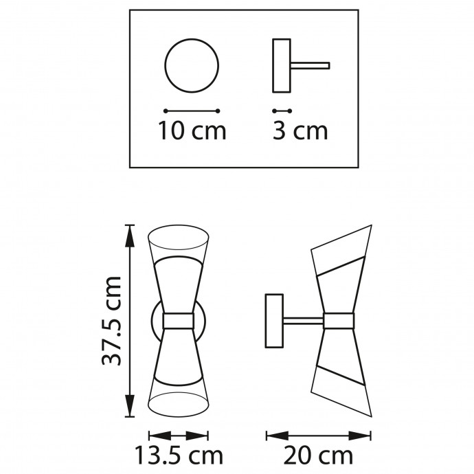 Бра Strato Lightstar 817624