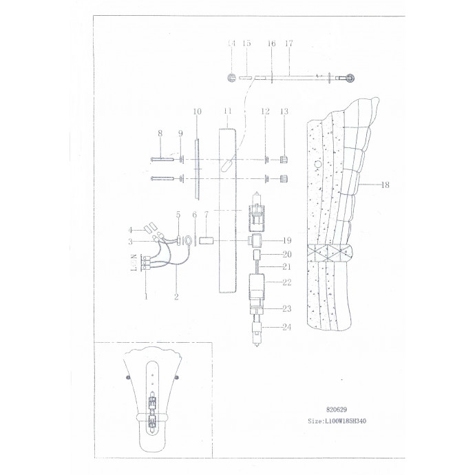 Бра Zucche Lightstar 820629