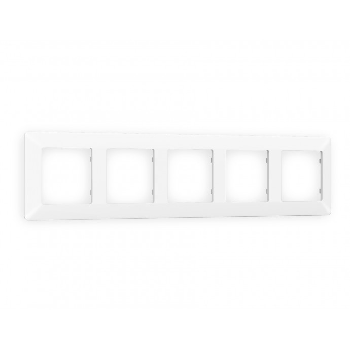 AF110125 Рамка ALFA Line (Белый матовый) 5-ая