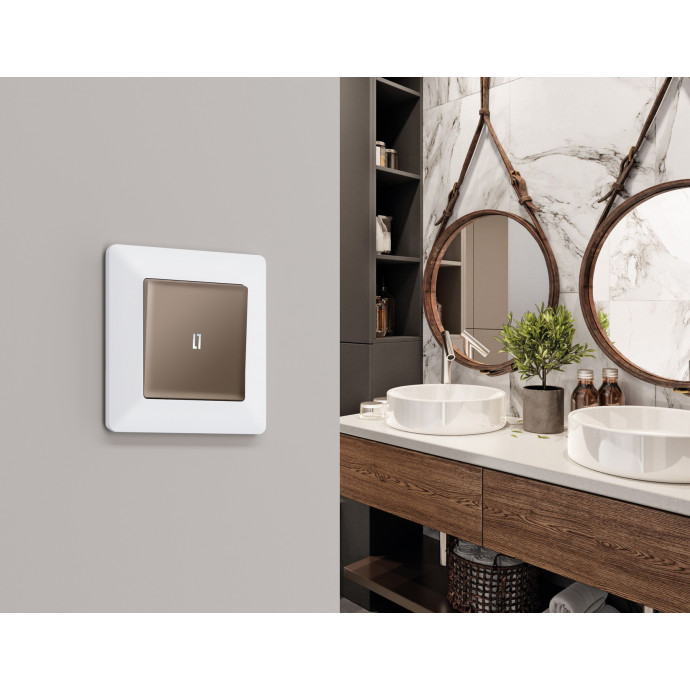 AF110125 Рамка ALFA Line (Белый матовый) 5-ая