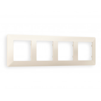AF110334 Рамка ALFA Line (Бежевый матовый) 4-ая