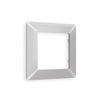 AF110401 Рамка ALFA Line (Серебро глянец) 1-ая