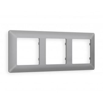 AF110503 Рамка ALFA Line (Сталь матовый) 3-ая