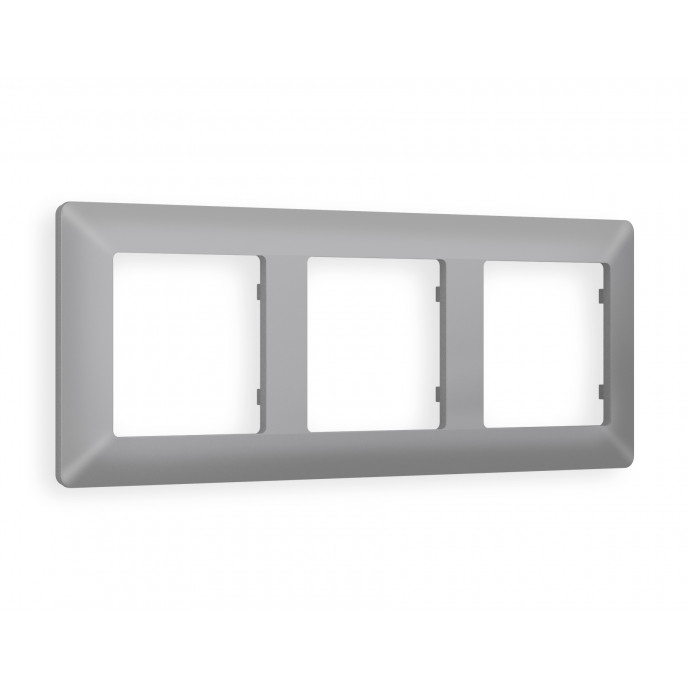 AF110503 Рамка ALFA Line (Сталь матовый) 3-ая
