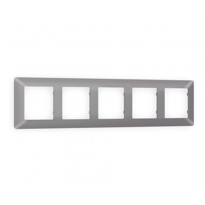AF110505 Рамка ALFA Line (Сталь матовый) 5-ая