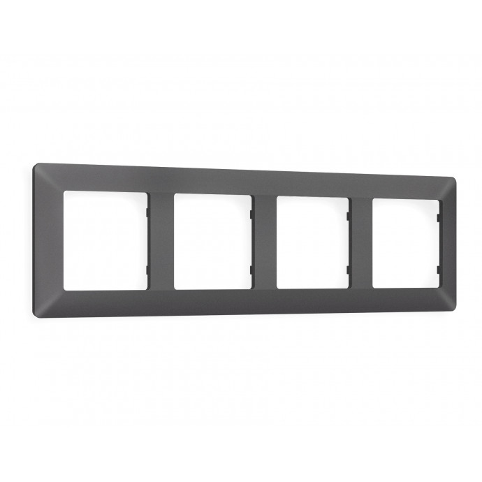 AF110654 Рамка ALFA Line (Антрацит серый) 4-ая