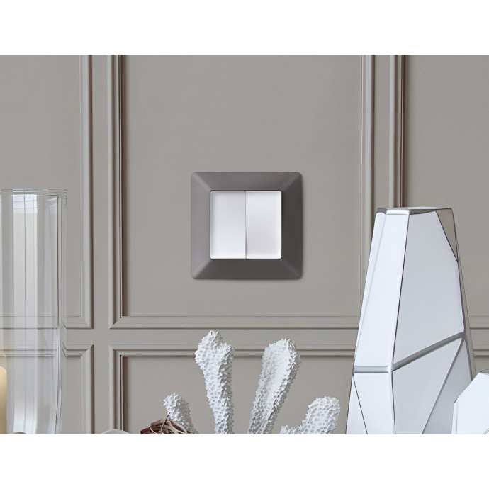 AF110654 Рамка ALFA Line (Антрацит серый) 4-ая