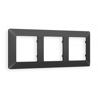 AF110803 Рамка ALFA Line (Графит Мягкое касание) 3-ая