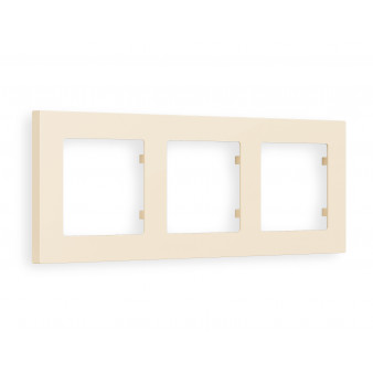 AF220333 Рамка ALFA Techno (Бежевый матовый) 3-ая