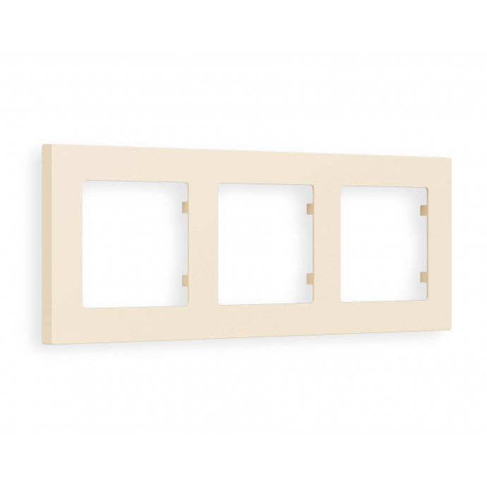 AF220333 Рамка ALFA Techno (Бежевый матовый) 3-ая