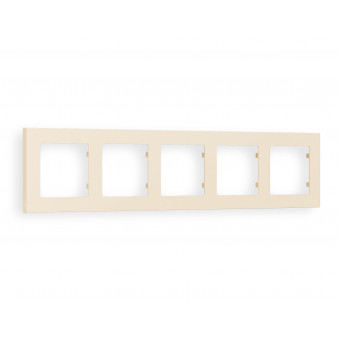 AF220335 Рамка ALFA Techno (Бежевый матовый) 5-ая