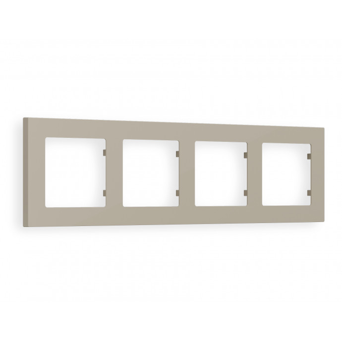 AF220364 Рамка ALFA Techno (Серо-бежевый матовый) 4-ая
