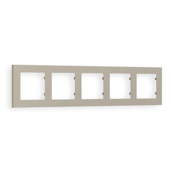AF220365 Рамка ALFA Techno (Серо-бежевый матовый) 5-ая