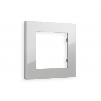 AF220401 Рамка ALFA Techno (Серебро глянец) 1-ая