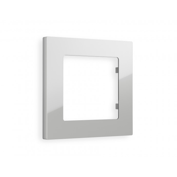 AF220401 Рамка ALFA Techno (Серебро глянец) 1-ая