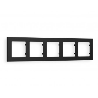 AF220705 Рамка ALFA Techno (Черный матовый) 5-ая