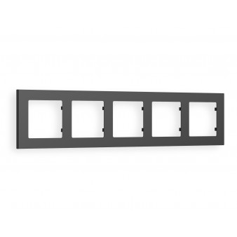 AF220805 Рамка ALFA Techno (Графит Мягкое касание) 5-ая