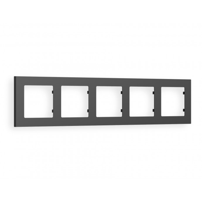 AF220805 Рамка ALFA Techno (Графит Мягкое касание) 5-ая