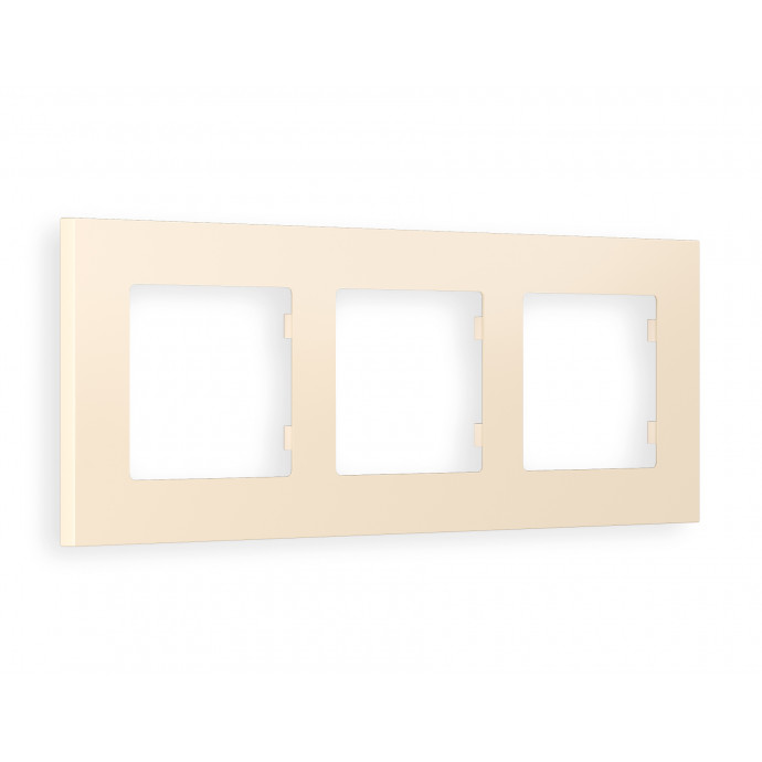 AF250333 Рамка ALFA Qubi (Бежевый матовый) 3-ая