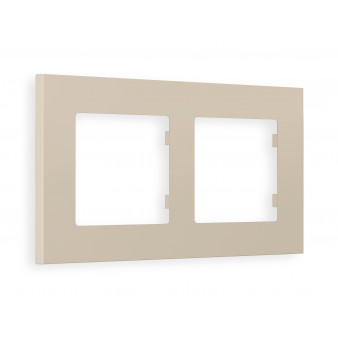 AF250362 Рамка ALFA Qubi (Серо-бежевый матовый) 2-ая