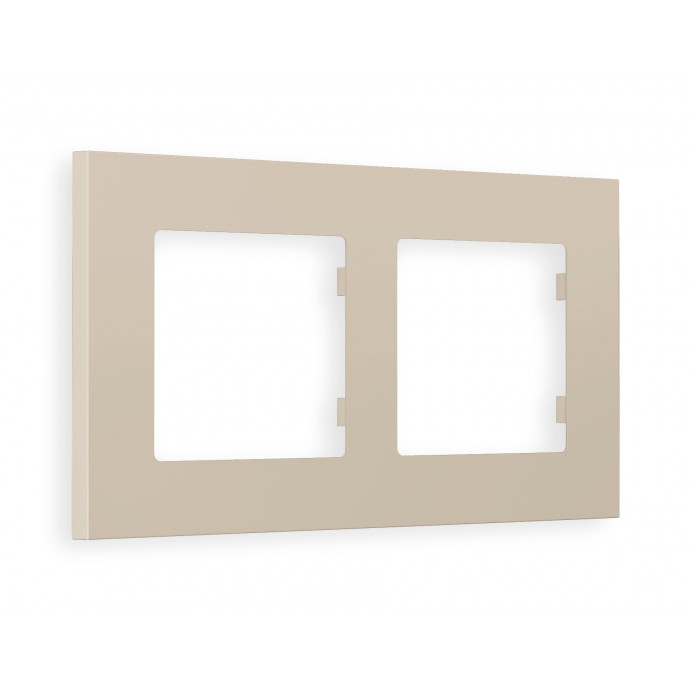 AF250362 Рамка ALFA Qubi (Серо-бежевый матовый) 2-ая