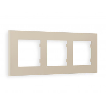 AF250363 Рамка ALFA Qubi (Серо-бежевый матовый) 3-ая