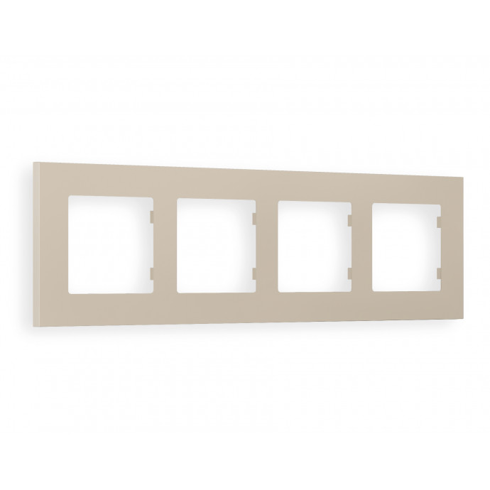 AF250364 Рамка ALFA Qubi (Серо-бежевый матовый) 4-ая