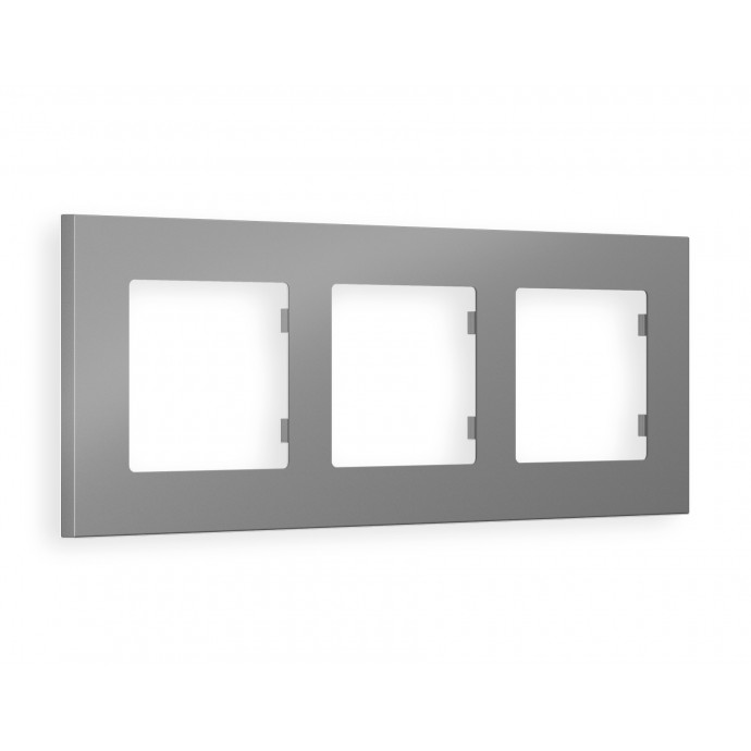 AF250503 Рамка ALFA Qubi (Сталь матовый) 3-ая