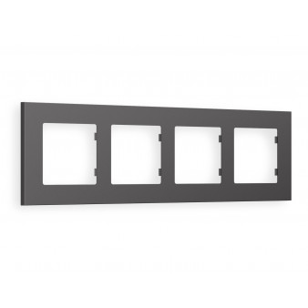 AF250654 Рамка ALFA Qubi (Антрацит серый) 4-ая
