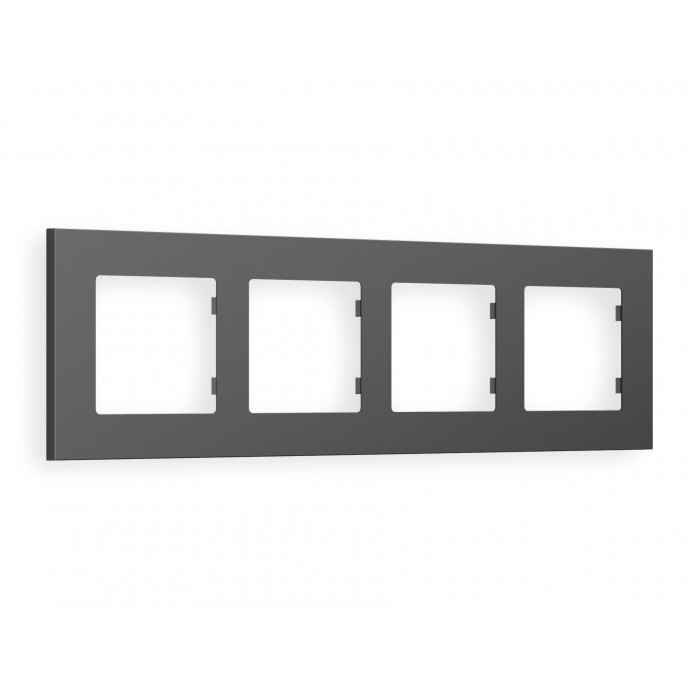 AF250654 Рамка ALFA Qubi (Антрацит серый) 4-ая