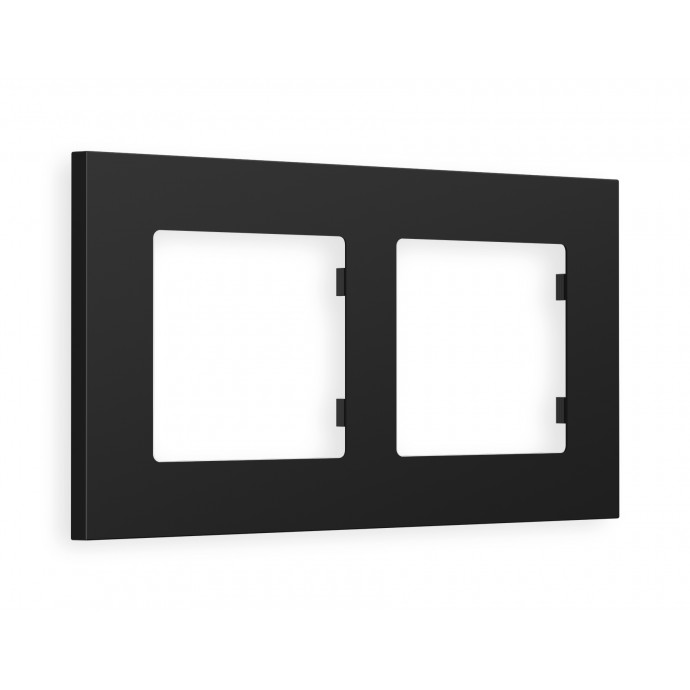 AF250702 Рамка ALFA Qubi (Черный матовый) 2-ая