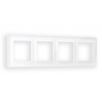 AF330104 Рамка ALFA Platos (Белый Стекло органическое) 4-ая