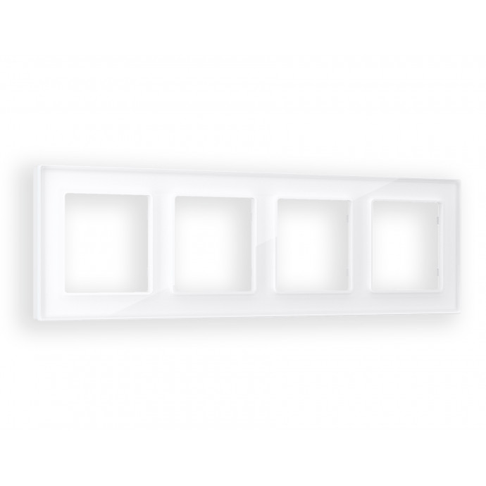 AF330104 Рамка ALFA Platos (Белый Стекло органическое) 4-ая