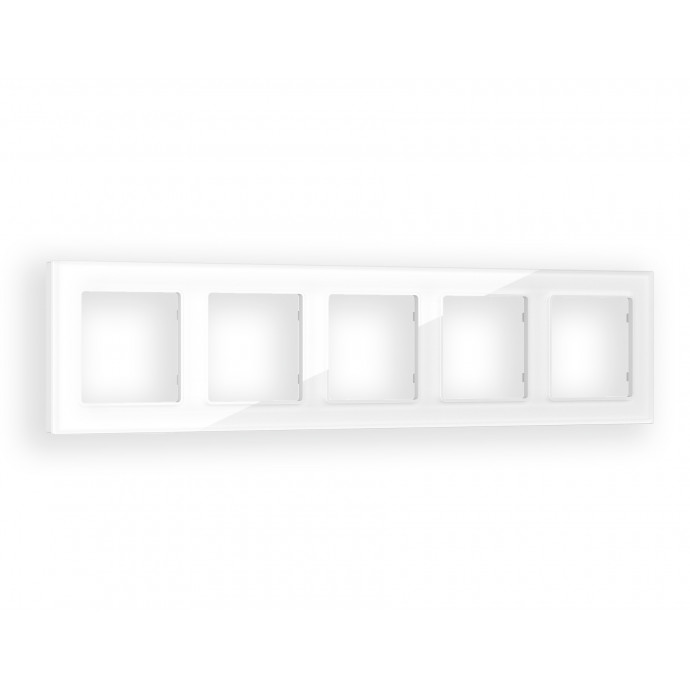 AF330105 Рамка ALFA Platos (Белый Стекло органическое) 5-ая