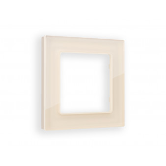 AF330301 Рамка ALFA Platos (Бежевый Стекло органическое) 1-ая