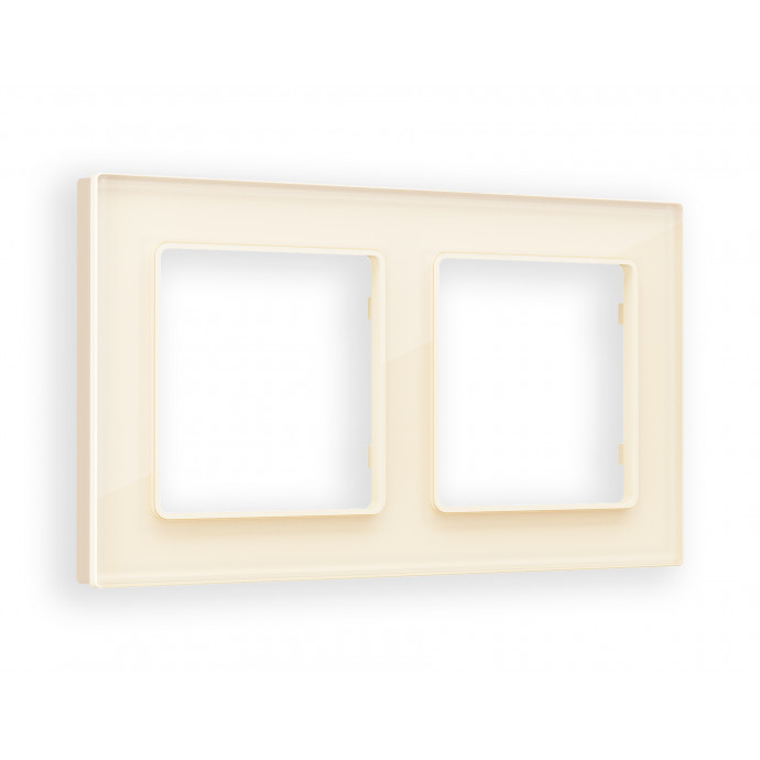 AF330302 Рамка ALFA Platos (Бежевый Стекло органическое) 2-ая